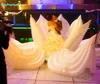 6m Giant Allowing Bride Inflatable Wedding Flower for Couple or Bride Inside