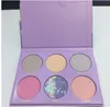 2018 Tand och nagels kosmetika Unicorn vs Mermaid Highlighter Palette Limited Edition 6 Färger Makeup Bronzers Highlighters Pulver