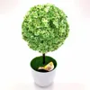 Wreaths Wholesale1pc Welcoming Sakura Emulate Bonsai Simulation Decorative Artificial Flowers Fake Green Pot Plants Ornaments Home Decor