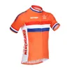 Nuova squadra RABOBANK RAPHA Maglia da ciclismo a maniche corte calda stile estivo Bicicletta Asciugatura rapida Traspirante da uomo U51423