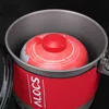 Alocs CW-S10 1,4 L 1-2 personnes Pot à chauffage rapide Camping pique-nique bouilloire à gaine multifonction ensemble de casseroles en fonte d'aluminium ustensiles de cuisine