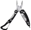 5 in 1 Multifunctional Plier Foldable Survival knives tool Multifunctional Plier with Carabiner and Aluminuin handle