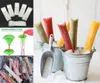 Ледяные Popcicle Forms Bags Pop Flush Pough Poy с Zip Seals Складная воронка DIY ZIP-TOP ICE POP POP POP для ледяной конфеты или заморозки, фруктовые овощные морозильные трубки