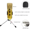 MK -F100TL Wired Microphone USB Condenser Sound Recording Mic with Stand for Chatting Singing Karaoke Laptop Skype