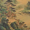 Çin eski antika el boyama parşömeni Zhangdaqian manzarası 4506550
