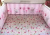 Embroidery 3D rabbit Wild flowers insects Baby bedding set 7Pcs Baby crib bedding set Quilt Bumper bed Skirt Mattress Cover