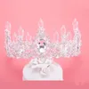 2018 Cheap Set Crowns Necklace Earrings Alloy Crystal Sequined Bridal Jewelry Accessories Wedding Tiaras Headpieces Hair