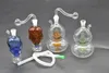 New Mini Crânio cabaça de vidro bongs hookah Blunt Bubbler Fumar Bubbler Pequenos Tubos de Água Pequenos Tubos de Mão Tubo com tigela e mangueira