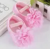 Fashion wonderful toddler kids baby girl chiffon flower elastic band newborn walking shoes baby first walkers