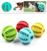 Pet Guma Wyciekająca żywność Ball Dog Cat Chew Zabawki Interaktywność Elastyczność Watermelon Bryki Odporne na psa Zęby Czyste Play Piłka 7 cm