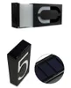 LED LED Solar Light 6 LEDS Wall Mount Doorplate Lamp Number Number Outdoor Lighting Porch Lights مع بطارية شمسية