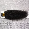 Natural Color I Tip Hair extensions 1.0g/s 100g Brazilian Kinky Curly Keratin Stick Tip Hair Extensions