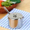 Mini Sugar Bowl Stainless Steel Pot Tea Sauces Coffee Jam Lid Salt Spoon Bowl Sugar Coffee Tea Sets