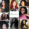 Afro Kinky Kıvırcık Saç 3 PC Kapanışlı Doğal Renk 1028inch Brezilya Saç Dövüş Paketleri Olmayan İnsan Saçları 18843867798915