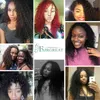 Afro Verworrenes Lockiges Haar 3 stück Mit verschluss Natürliche Farbe 1028 zoll Brasilianische Haarwebart Bundles Nicht Remy Menschenhaar 18843866564856