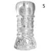 5 Sizes Men's Transparent Trainer Aircraft Cup Sensitive Time Delay Training Penis Ring Male Masturbator