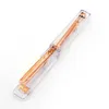 Rose Gold Transparent Stapler Edition Metal Portable Office Desk Hepler Office Tillbehör Skolleveranser för studenter