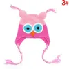 wholesale Enfant en bas âge Hibou Oreille Flap Crochet Chapeau Enfants À La Main Crochet OWL Beanie Chapeau À La Main OWL Beanie Enfants Tricoté À La Main Chapeau