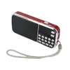 L-088 Draagbare Speaker MP3 Audio Muziekspeler FM Radio Luidspreker met zaklamp USB AUX TF Slot