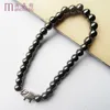 Best selling 6MM magnetic Hematite stone elephant beads bracelets women man Period Fitness Sleep Mood Tracker health bracelet