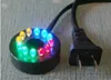 12 LEDs 0.6 inç Çap RGBY Renk değişimi batık çeşme halkası, su pompası Aydınlatma, çeşme Aydınlatma akvaryum