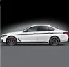 2PCS M Performance Pasek Pasek naklejka naklejka w pasie Bokowe naklejki dla BMW G30 G31 serii 5 Blacksilvergrey5d Carbon7403375