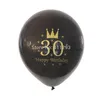 12pcs 30º 40º 60º 60º 60º 80th 80th Balão de aniversário Balões de festa de aniversário 30 40 50 60 70 80 Balões de aniversário Bolas de festa