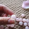 Naturalne brazylijskie kryształy kwarcowe 135 mm Apple kształt przez otwór luźny kamień szlachetny do biżuterii DIY tworzenie 30pclot4043642