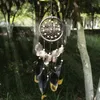 Fatto a mano in polvere d'oro Dreamcatcher moda Piuma Dream Catcher Ciondolo Appeso a parete Decorazione auto 11 1xr C8330587