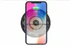 شاحن لاسلكي سريع Qi Diamond مع كبل USB خفيف LED لـ iPhone X 8 Plus Samsung S8 Plus Note 8 S7 S6