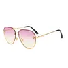 2024 Brand Design Sunglasses women men designer Mirror Good Quality Fashion metal Oversized sun glasses vintage female male UV400
