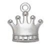 Charms pendente della corona della principessa dell'argento antico della lega di zinco per il braccialetto fai da te altri monili personalizzati