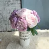 Silk Peony Bundle 5 Heads Wedding Flowers Artificial Peonies DIY Bridal Bouquet Flower Girl Bridesmaids Flower