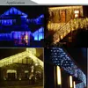 Luci stringa Decorazioni natalizie per esterni 3,5 m Droop 0,3-0,5 m stringa di ghiaccioli per tende luci a led Garden Xmas Party 110 V 220 V