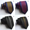 New Arrival Silk Slim Men Ties Fashion 6cm Skinny Stripe Dot Floral Neck tie for men Woven Formal wear business wedding party