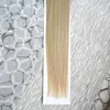 100g Remy Tape Hair Extensions 40pcs / Parti 10-26INCH TAPE Mänsklig hårförlängning Straight Brasilian PU Skin Weft Hair