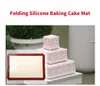 Folding Silicone Baking Cake Dough Fondant Rolling Kneading Mat Made of silicone, very easy to clean