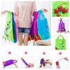 Multicolors Foldable Bag Reusable Eco-Friendly Shopping Bags Pouch Storage Handbag Strawberry Foldable Tote