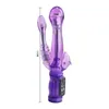 ORISSI Bunny Triple Pleasure Rabbit Vibrator G Spot Clitoris Stimulator Anale Plug Rotatie Dildo Vibrator Speeltjes voor Vrouw Y18102005