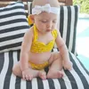 Kindermädchen Badeanzug Polka Dot Bikini 3 PCs Set für Mädchen Kinder Sommer Prinzessin Girls Bikini Anzüge B11
