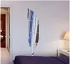 Adesivo specchio acrilico piuma Adesivo murale rimovibile arte 3D Creativo Adesivo fai da te Decorazione camera da letto Soggiorno Decorazione258w