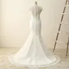 Fabulous V neck Wedding Dresses Hollow Back Short Sleeves Lace Bodice Court Train Crystal Beaded Sequin Cheap Wedding Bridal Gowns