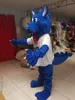 High-quality Real Pictures Blue dragon mascot costume Adult Size add a logo free shipping