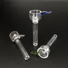 Wholesale Glass Male Slides and Female Stem Wine Cup style with black rubber simple downstem for water glass bong glass pipes