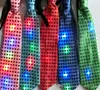 LED-ljus upp slips Slips Led Mens Party Lights Sequins blinkar Slips i mörkret för Party Night Clubs