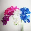 Orquídeas falsas 95 cm Artificial Vanda Bush Mariposa Orquídea Phalaenopsis Flores 5 colores para la boda Navidad Decoración del hogar flor