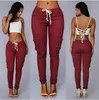 Dames Zakken met trekkoord Casual broeken Sexy kleding Legging Broeken Skinny potloodjeans Leger