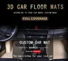 Tapis de sol de voiture spécifiques sur mesure en cuir PU imperméable pour un vaste modèle de voiture et faire un ensemble complet de tapis d'accessoires intérieurs de voiture bon 216k