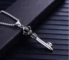 free shipping Stainless steel jewelry men's crown key pendant personality retro titanium steel chainer sweater chain pendant fashion sales