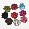 90 pz 9 colori rosa fiore ricamo tessuto patch applique in rilievo pizzo motivo2357